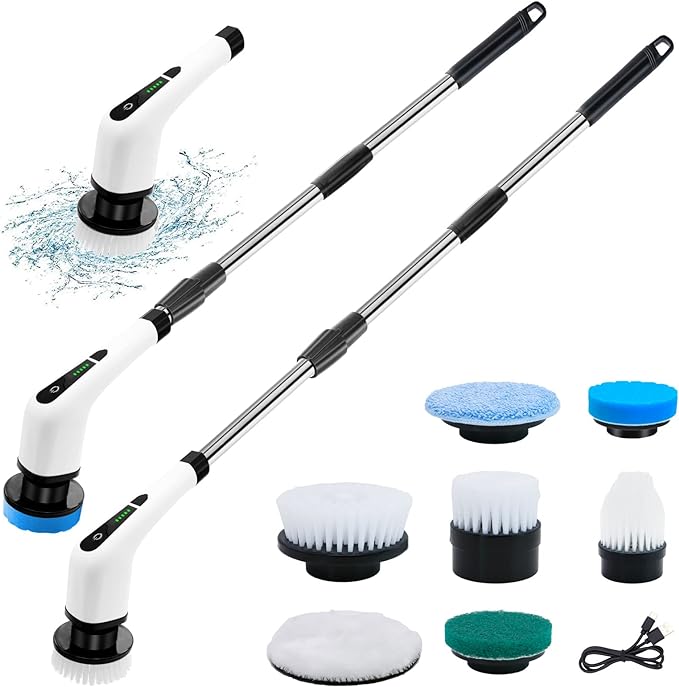 Electric Spin Scrubber – 9-in-1 Cleaning Brush