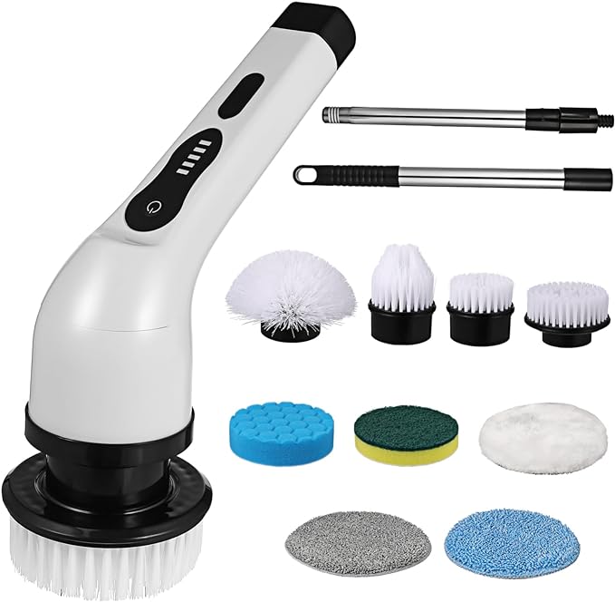 Electric Spin Scrubber – 9-in-1 Cleaning Brush