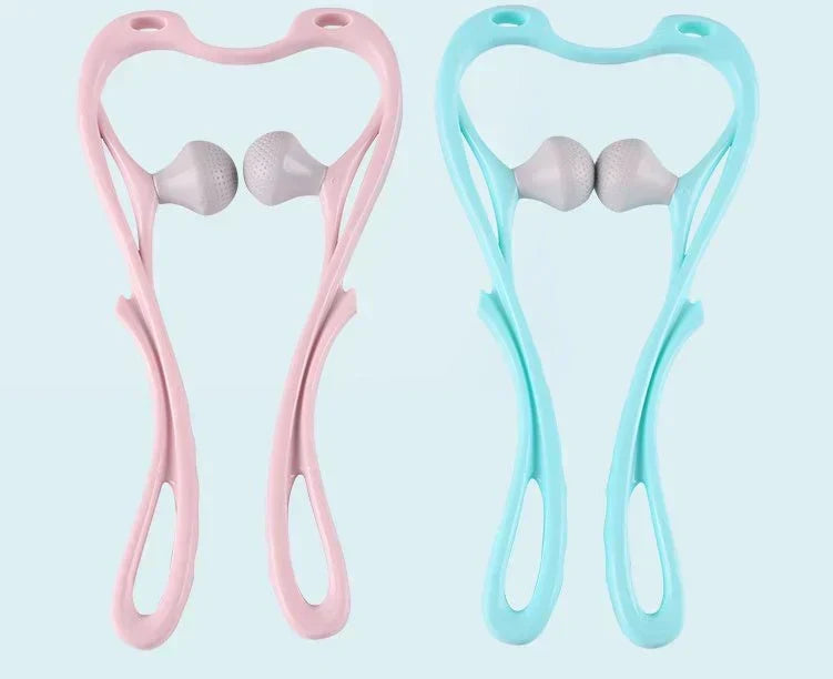 Neck Massager High Quality Multi-function Manual Relaxed Cervical Massager Pressure Relieve Double Ball Pressing Meridian Massager